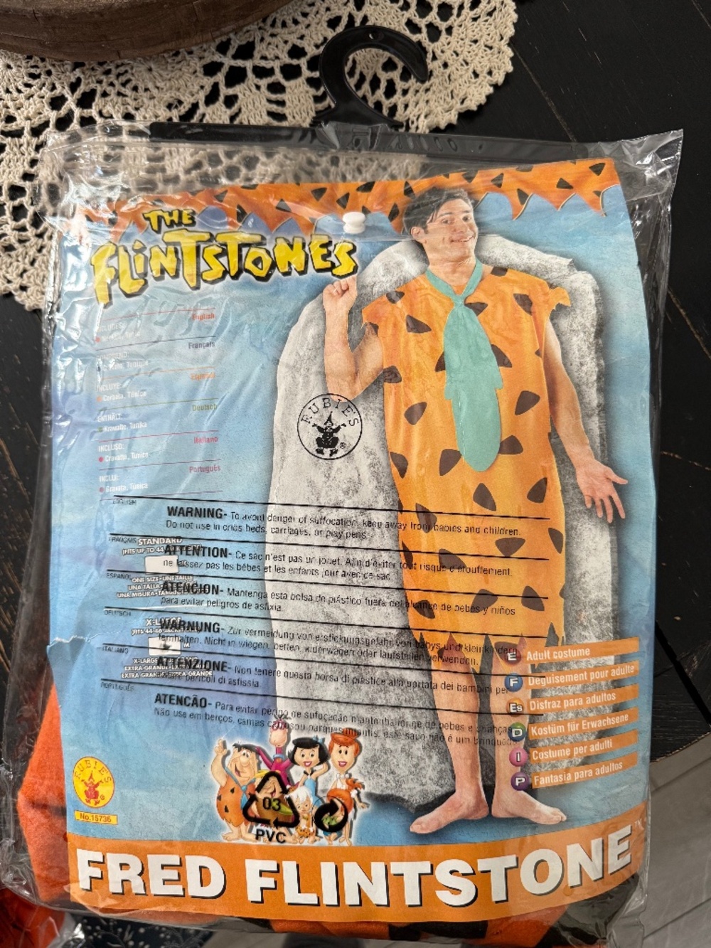 Fred Flintstones Costume with bat